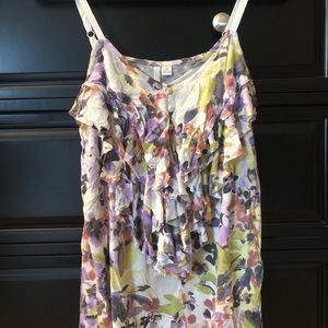 LC Lauren Conrad Floral Tank Top